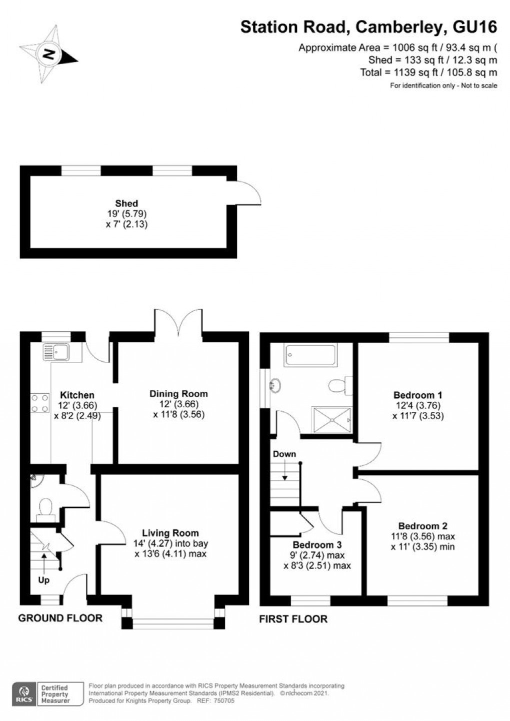 Floorplan for Station Road, Frimley, Camberley