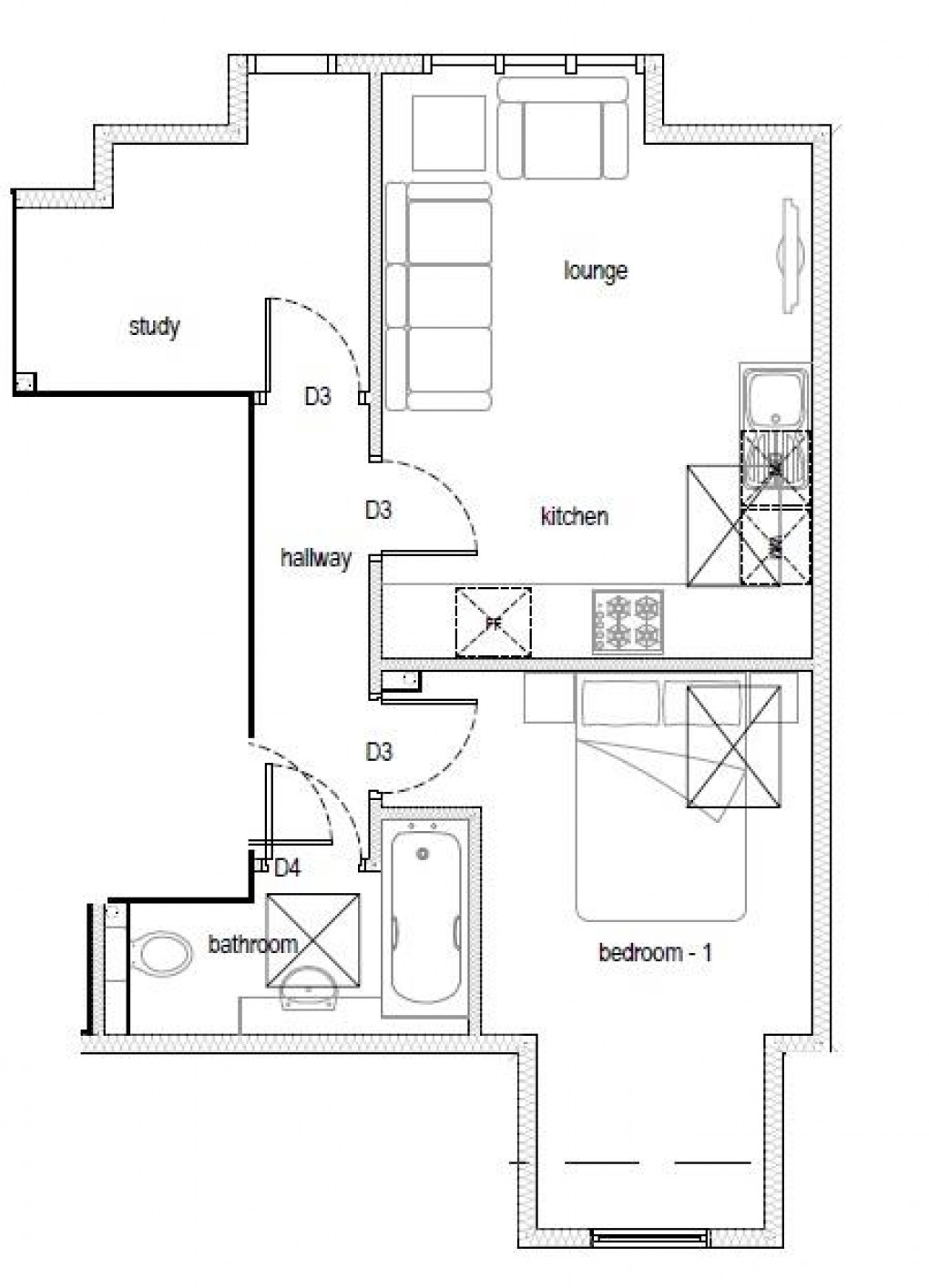 Floorplan for York Road, Camberley