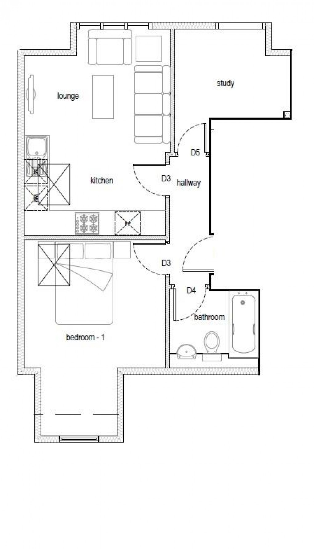 Floorplan for York Road, Camberley