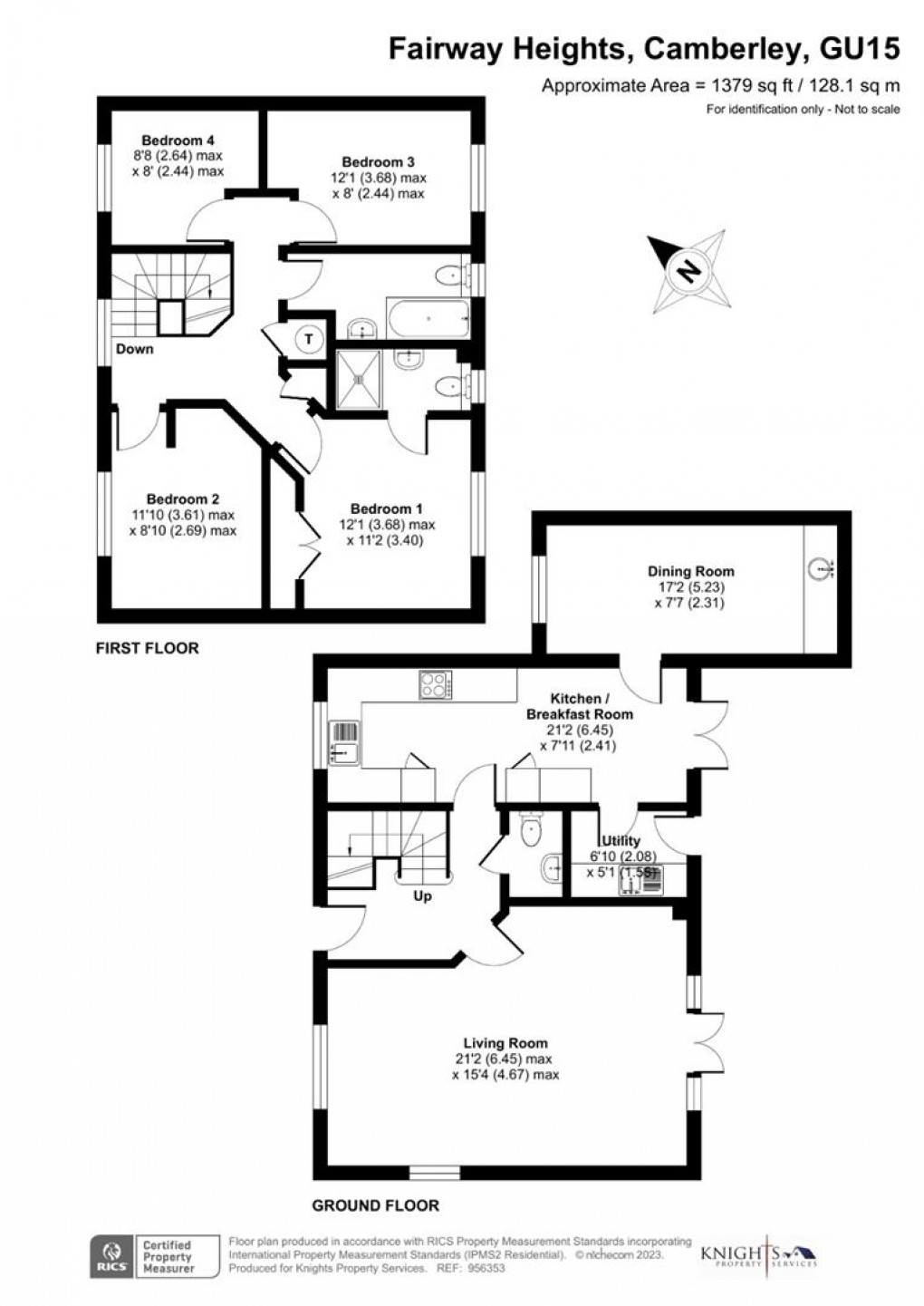 Floorplan for Fairway Heights, Camberley