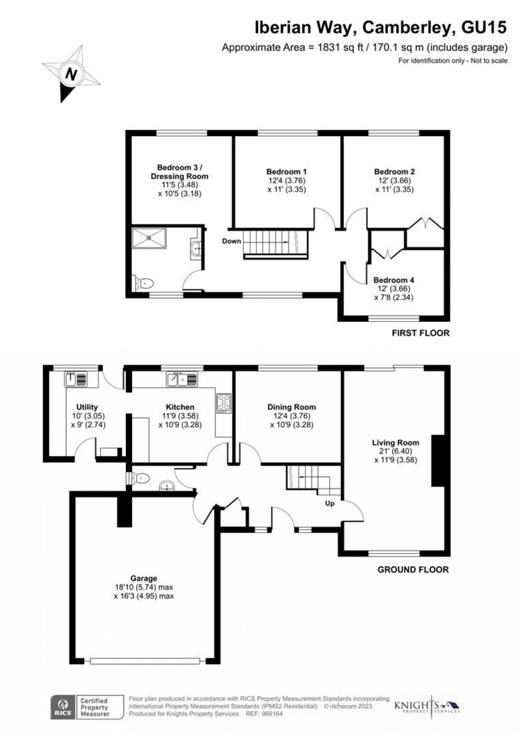 Floorplan for Iberian Way, Camberley