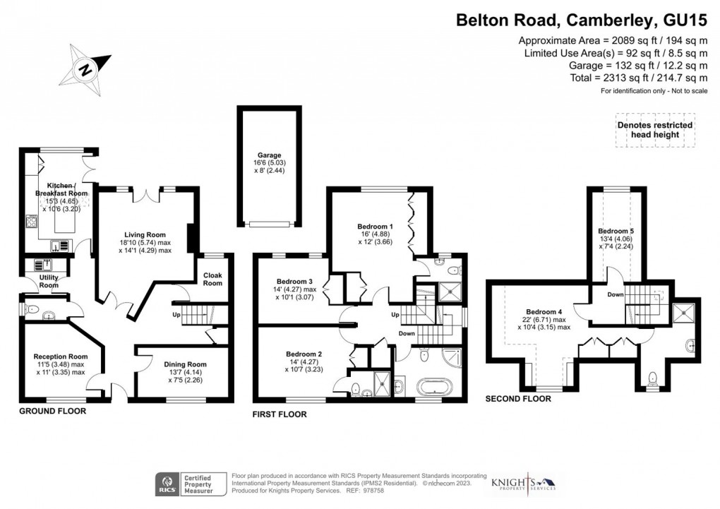 Floorplan for Belton Road, Camberley