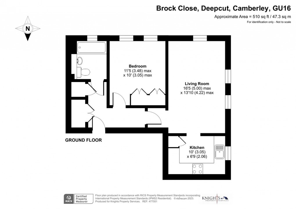 Floorplan for Brock Close, Camberley