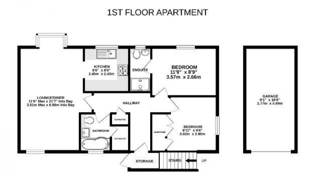 Floorplan for York Place, York Road, Camberley