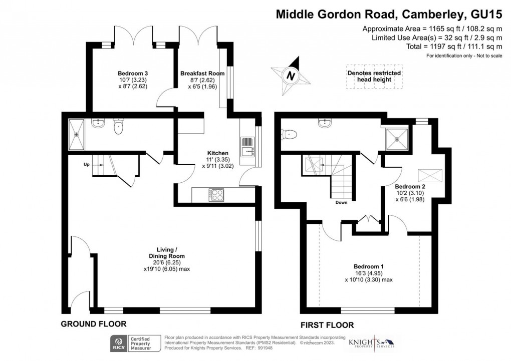 Floorplan for Middle Gordon Road, Camberley