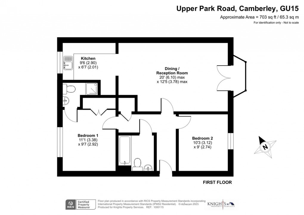 Floorplan for Upper Park Road, Camberley