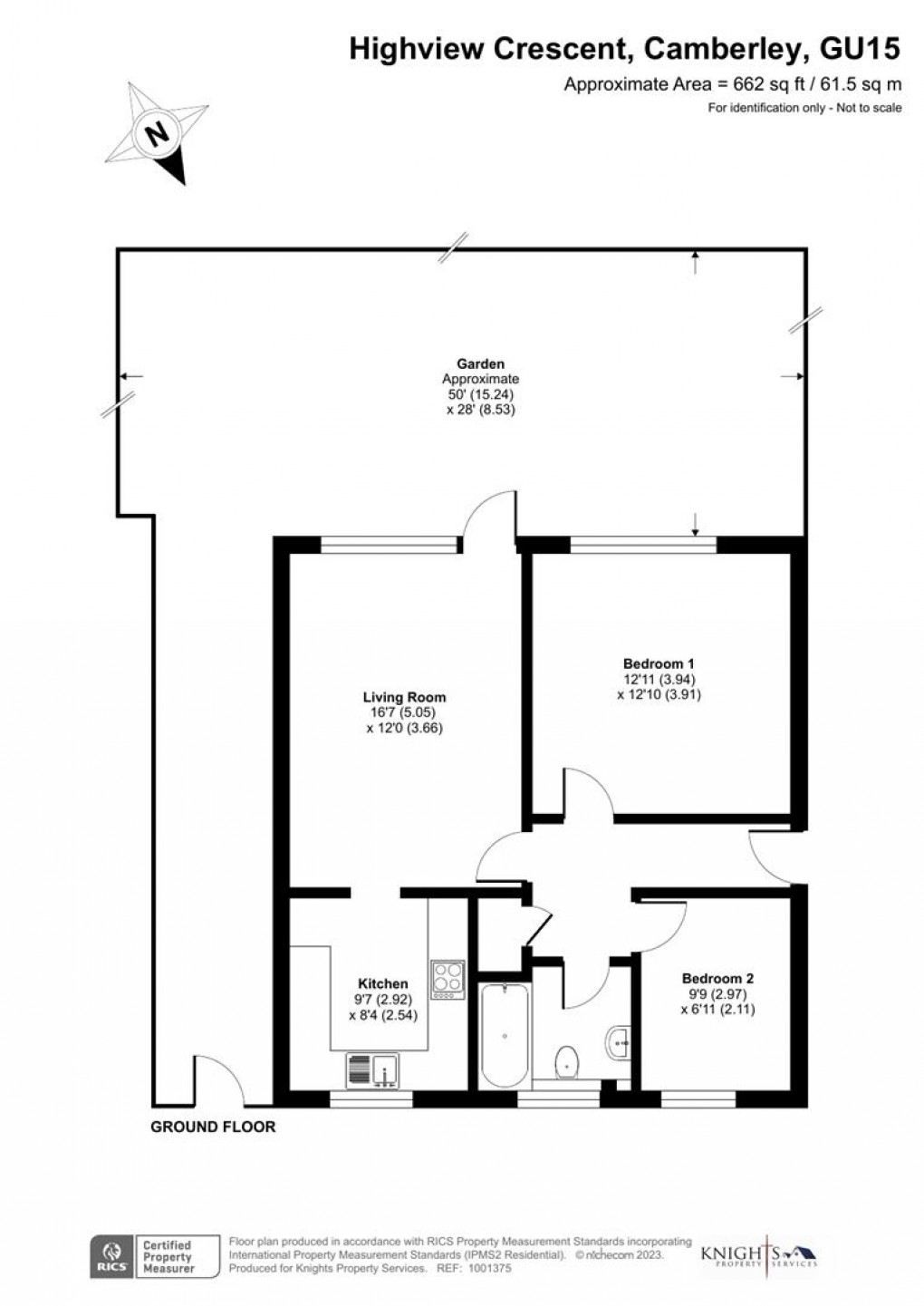 Floorplan for Highview Crescent, Camberley