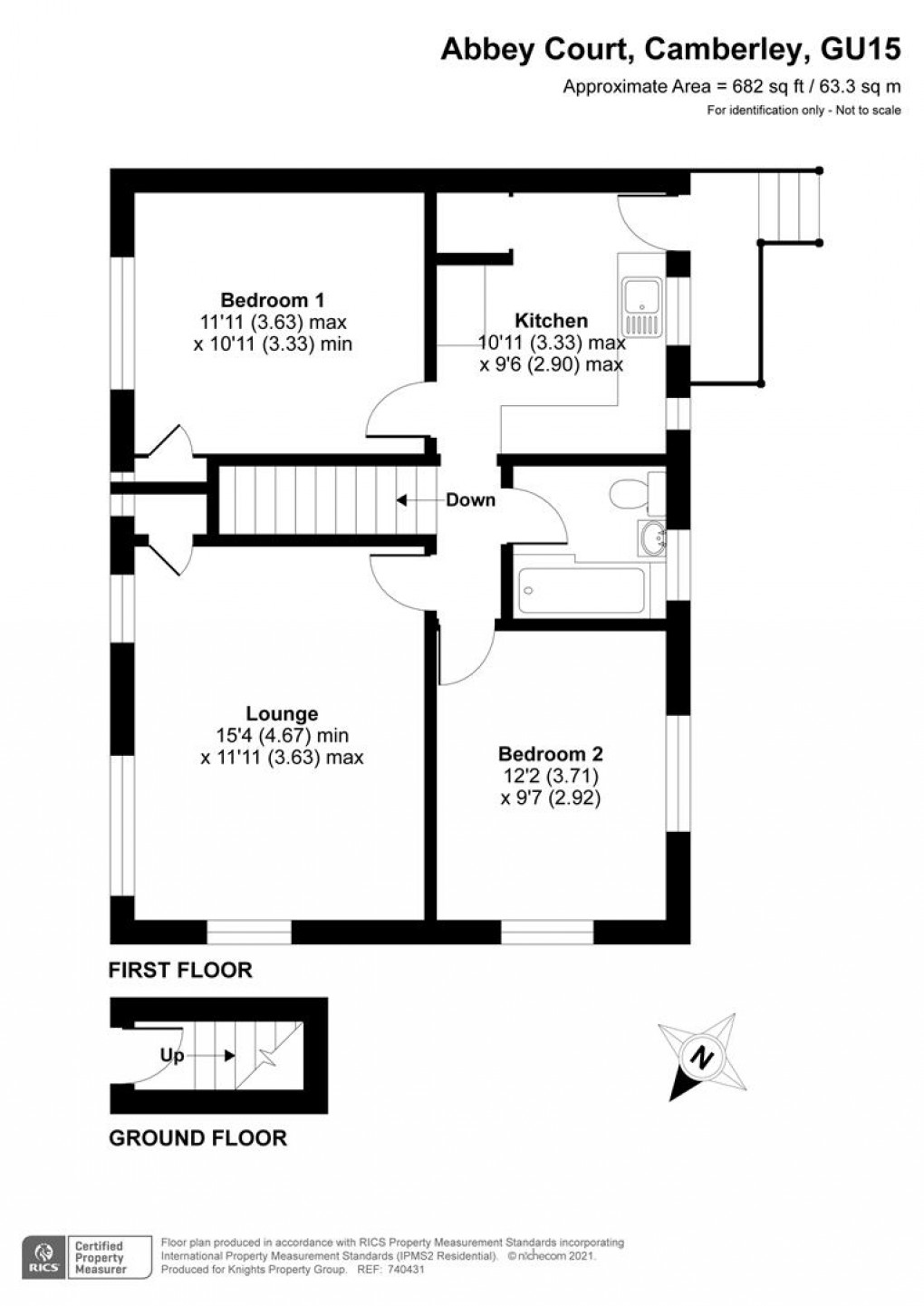 Floorplan for Abbey Court, Camberley
