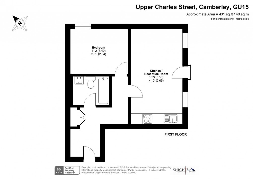 Floorplan for Admiral House, Upper Charles Street, Camberley