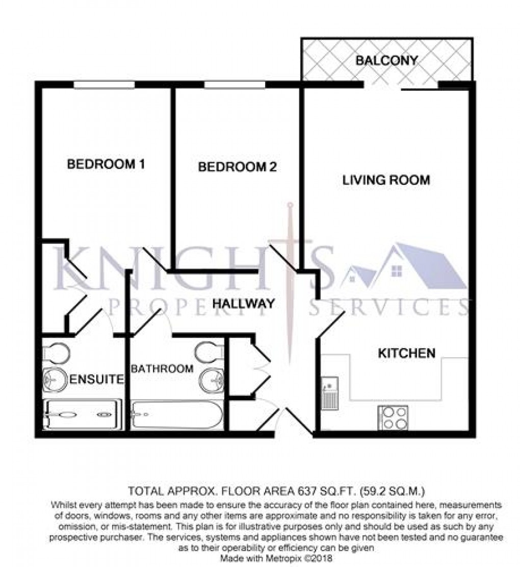 Floorplan for The Courtyard, Southwell Park Road, Camberley