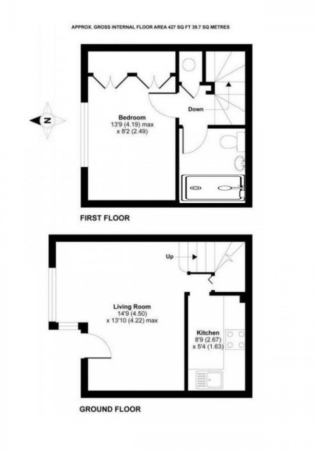 Floorplan for Bennett Court, Gordon Road, Camberley