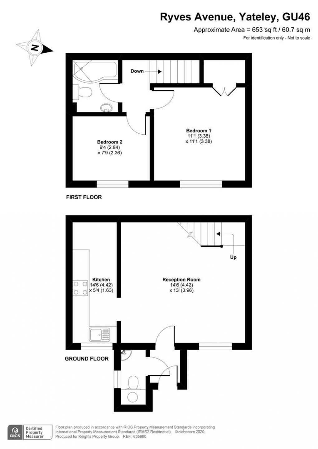 Floorplan for Ryves Avenue, Yateley