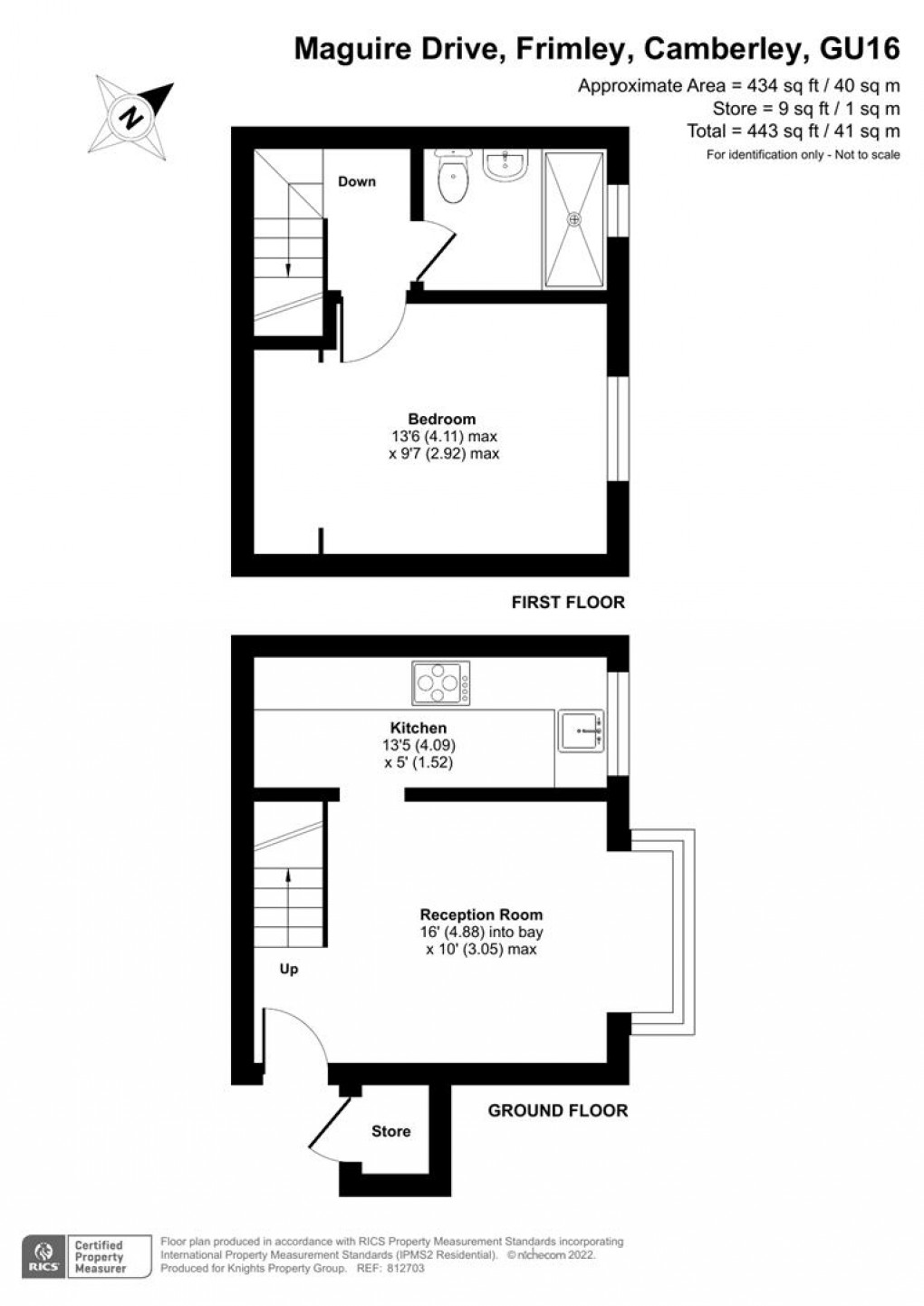 Floorplan for Maguire Drive, Frimley, Camberley