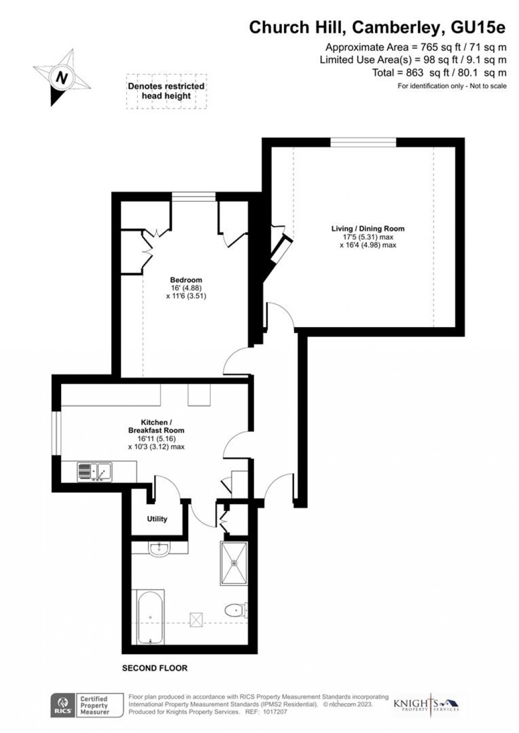 Floorplan for 23 Church Hill, Camberley