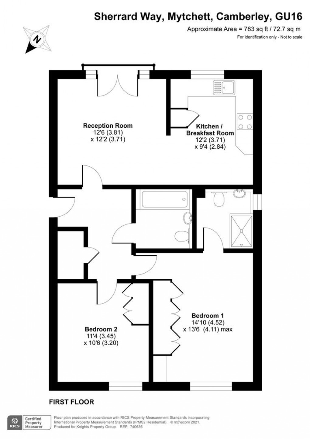 Floorplan for Sherrard Way, Mytchett, Camberley