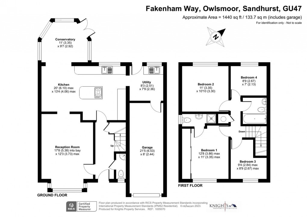Floorplan for Fakenham Way, Sandhurst