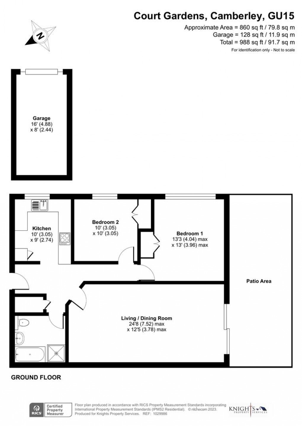 Floorplan for Court Gardens, Camberley