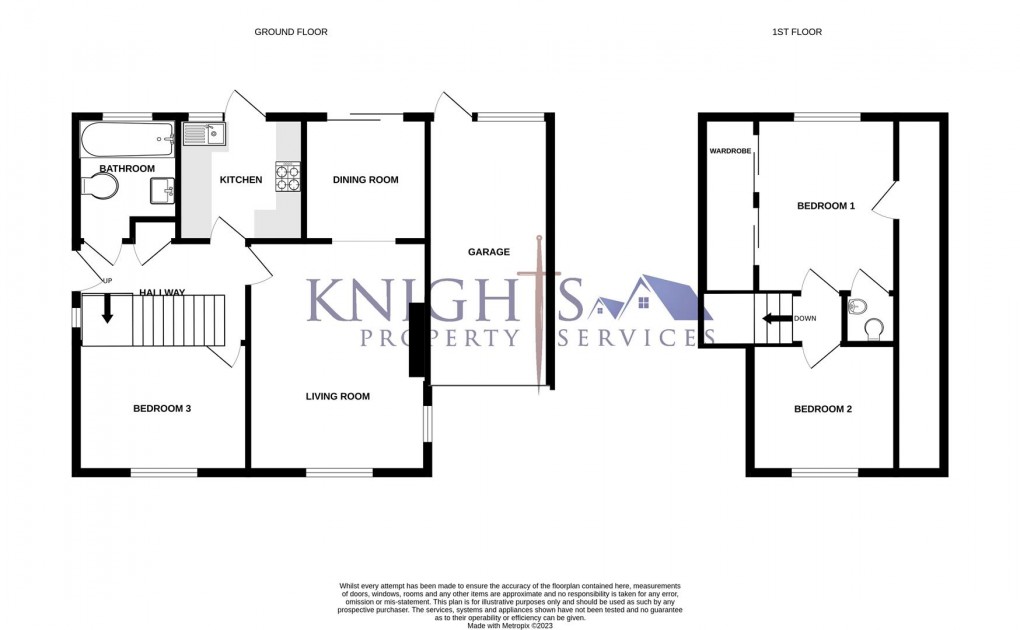 Floorplan for Bedford Avenue, Frimley Green, Camberley