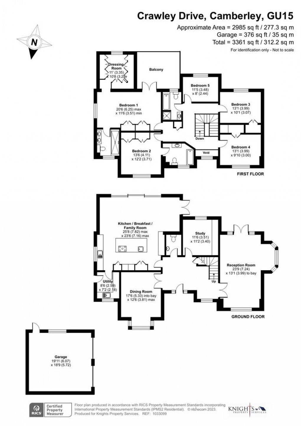 Floorplan for Crawley Drive, Camberley