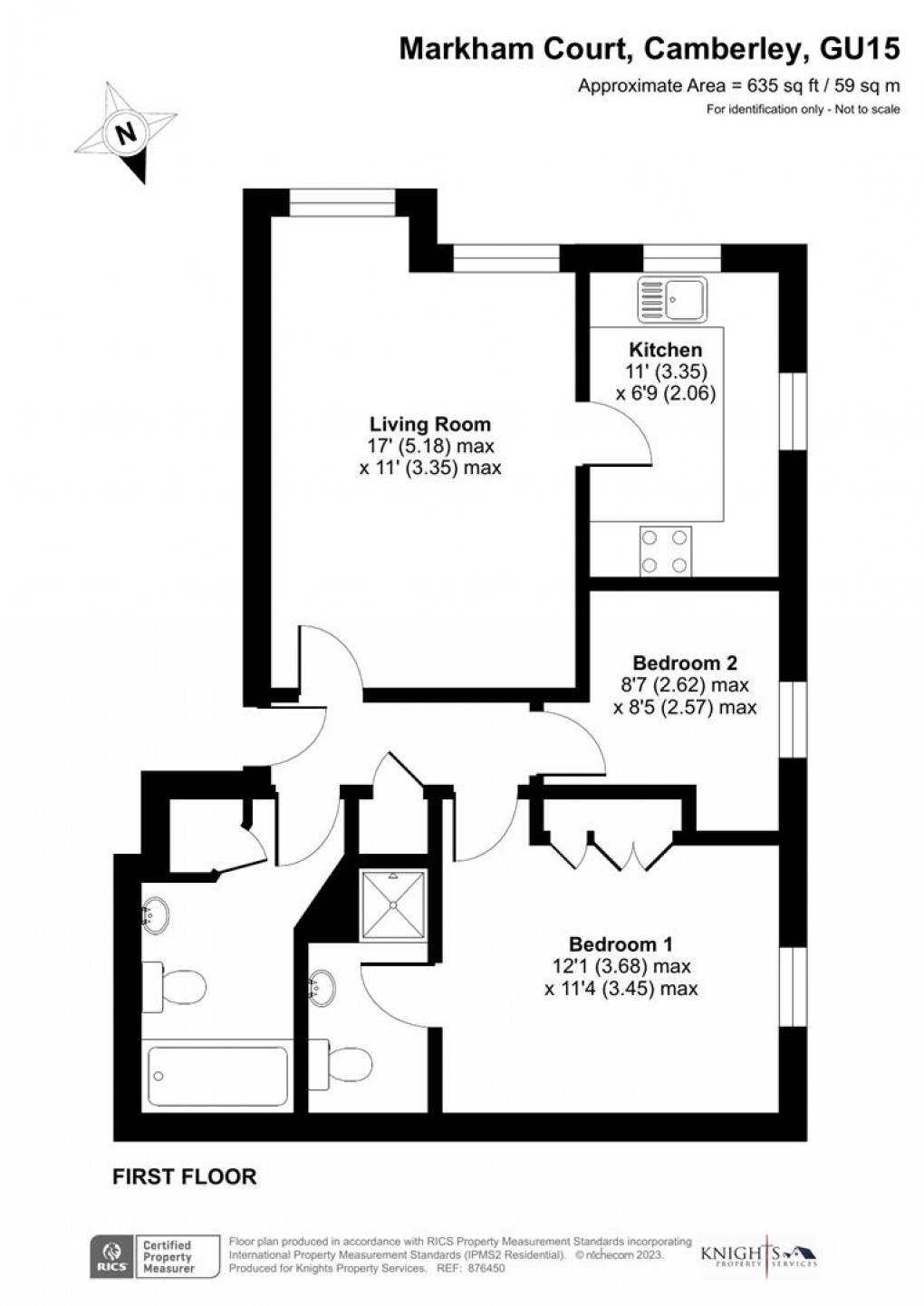 Floorplan for Markham Court, Camberley