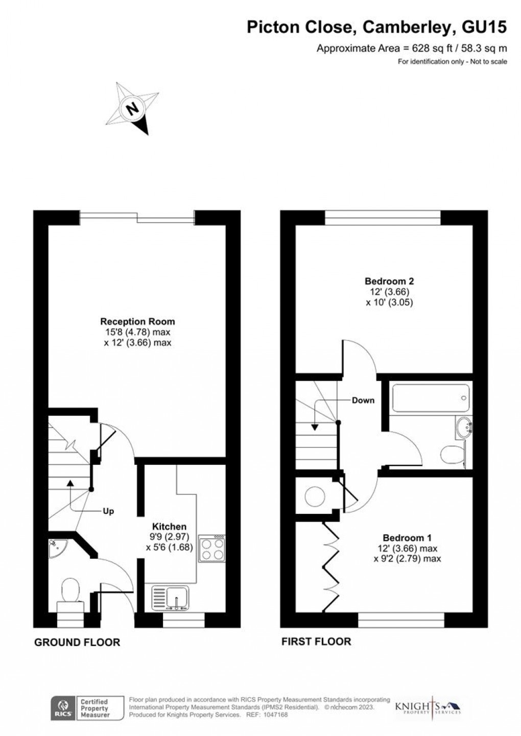 Floorplan for Picton Close, Camberley