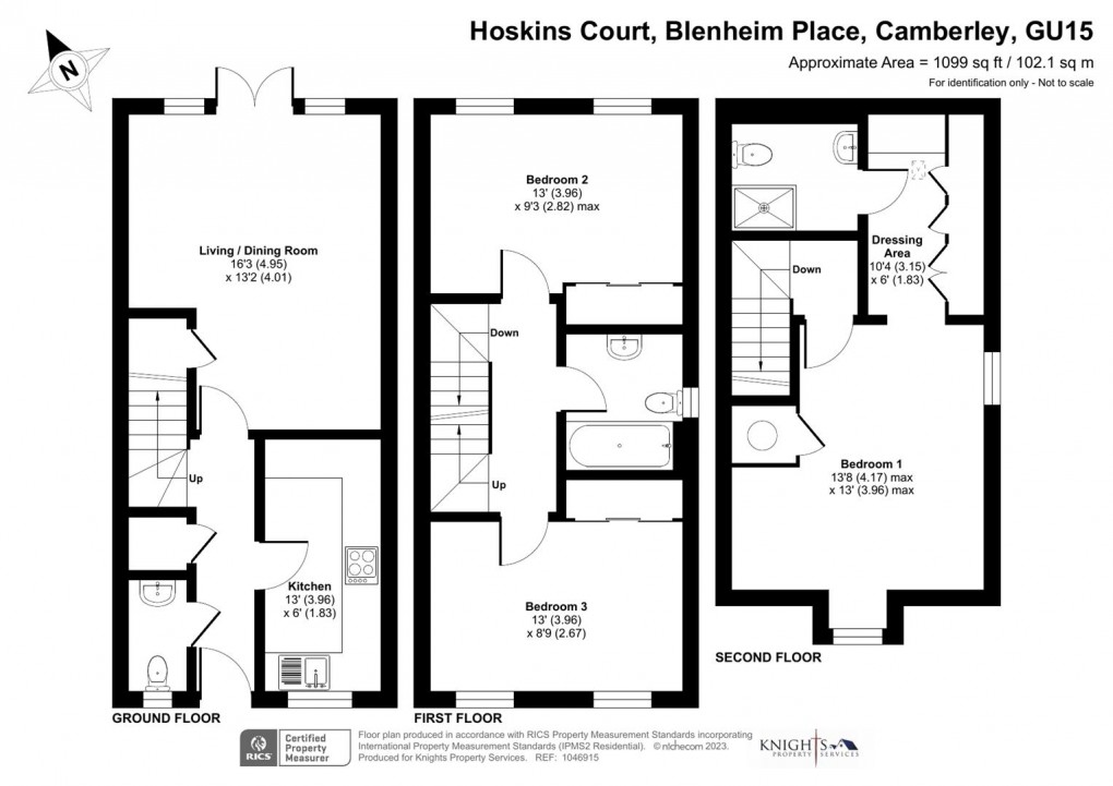 Floorplan for Hoskins Court, Blenheim Place, Camberley