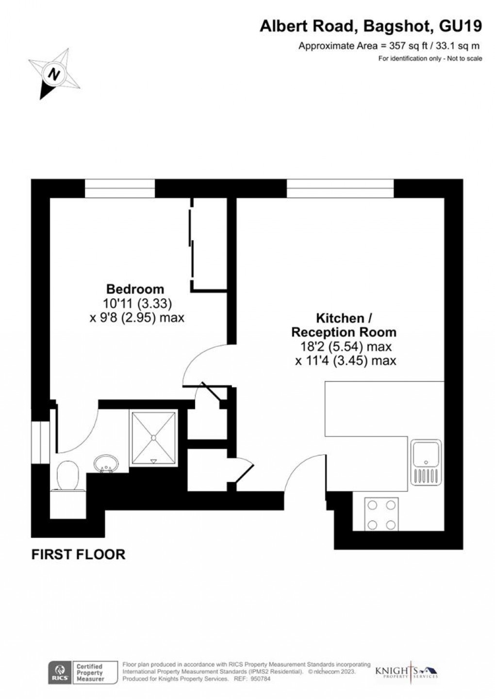 Floorplan for Albert Road, Bagshot