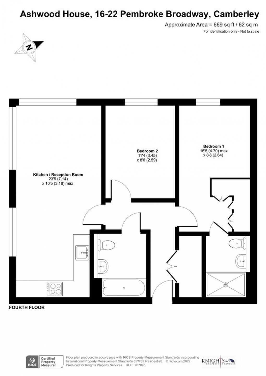 Floorplan for Ashwood House, 16-22 Pembroke B, Camberley