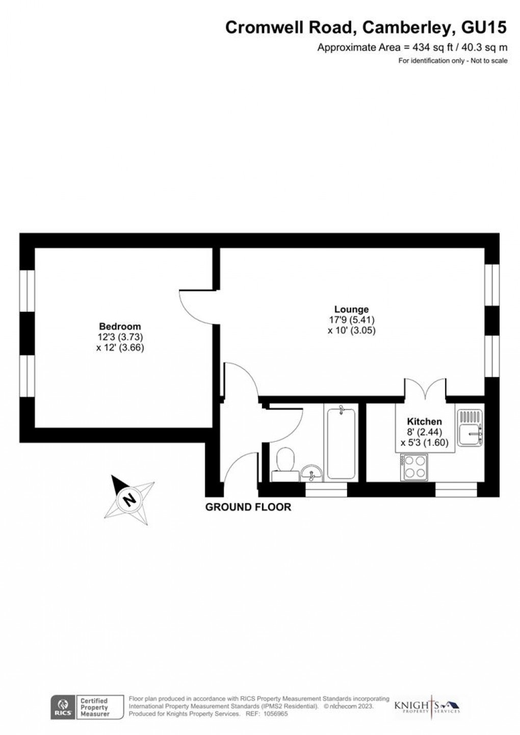 Floorplan for Cromwell Road, Camberley