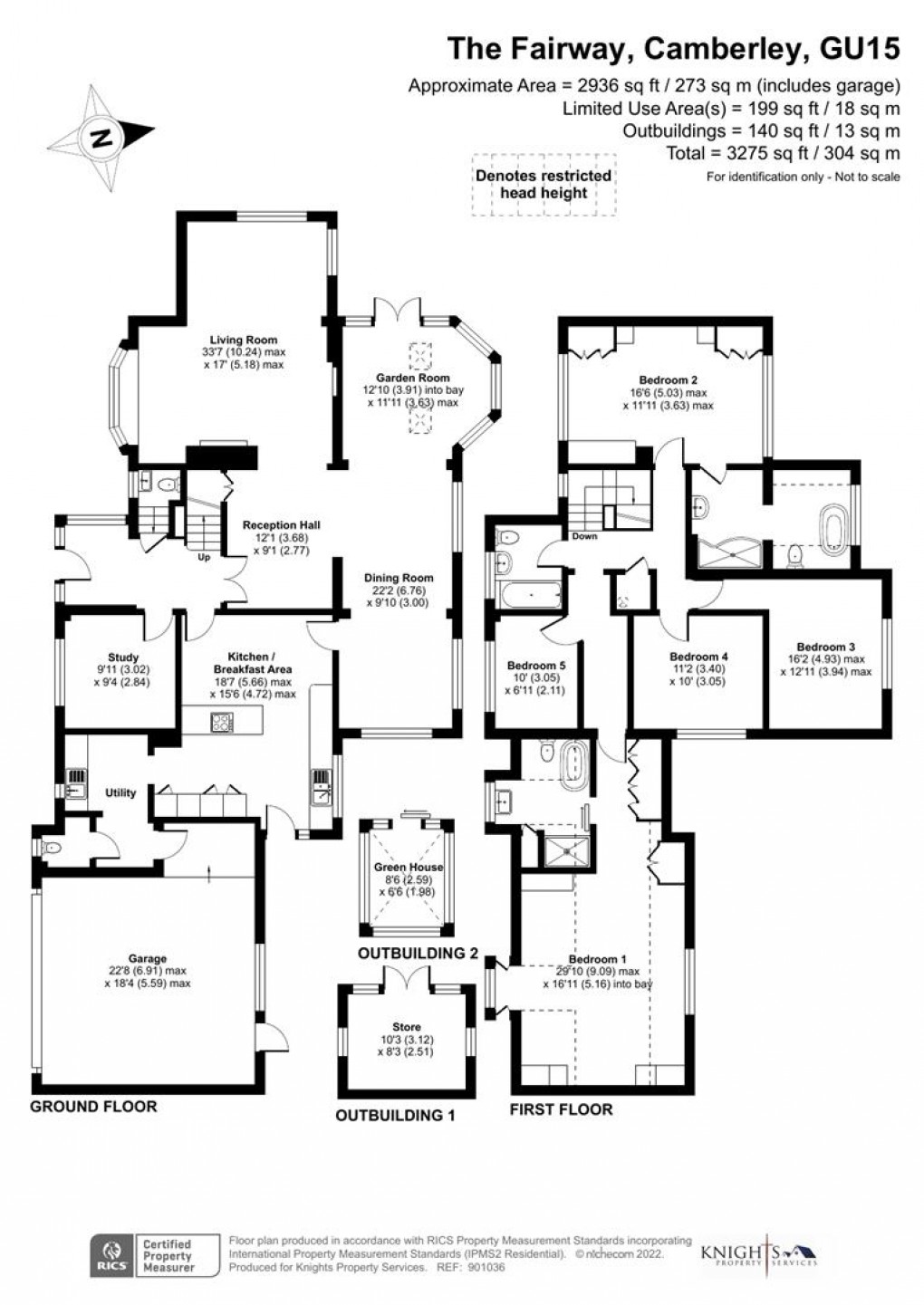 Floorplan for The Fairway, Camberley