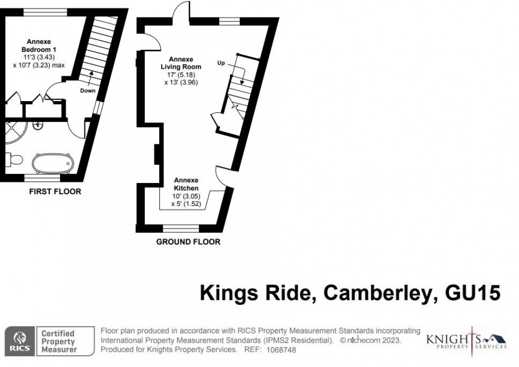 Floorplan for The Annexe, Kings Ride, Camberley