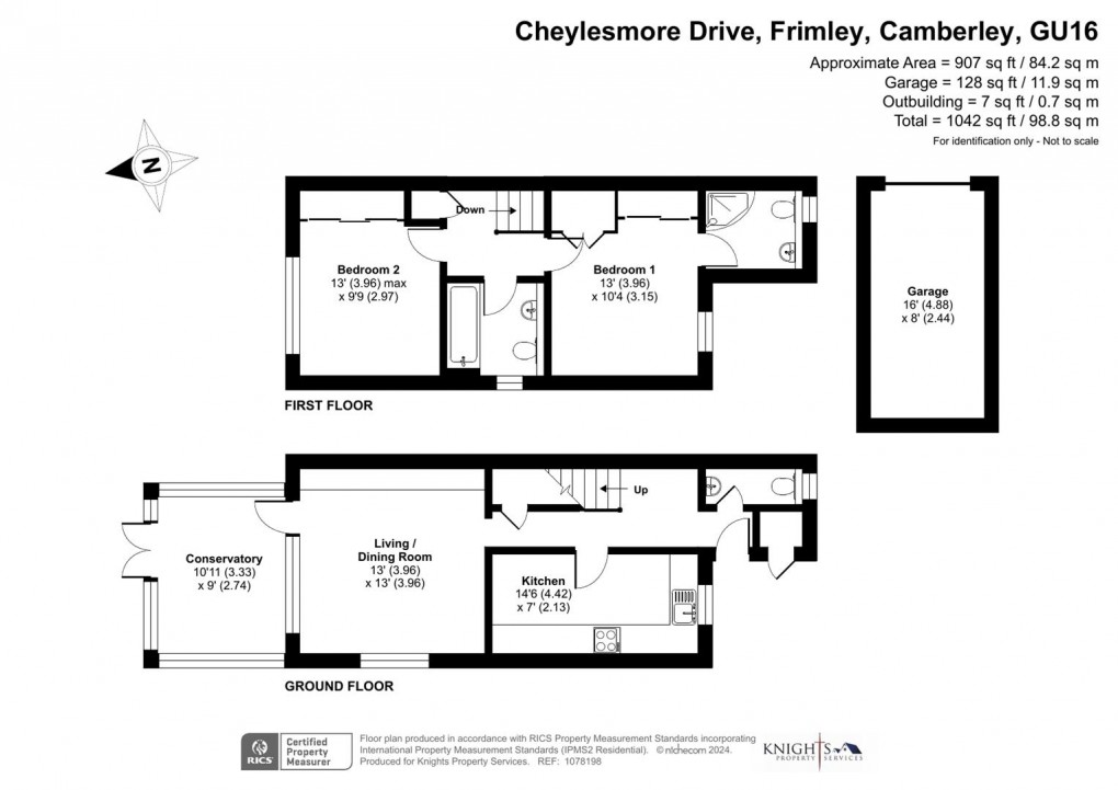 Floorplan for Cheylesmore Drive, Frimley, Camberley