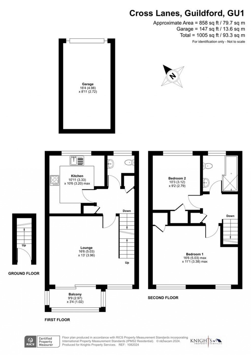 Floorplan for Glebe Court, Cross Lanes, Guildford