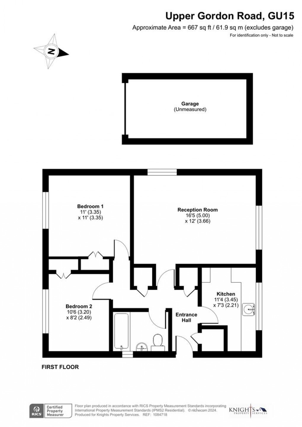 Floorplan for 28 Upper Gordon Road, Camberley