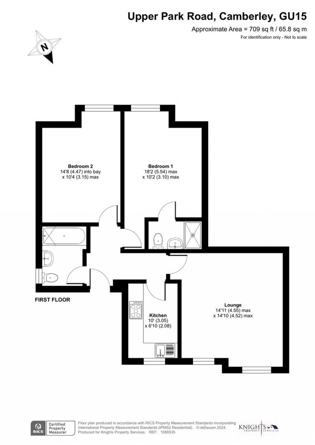 Floorplan for Upper Park Place, Upper Park Road, Camberley