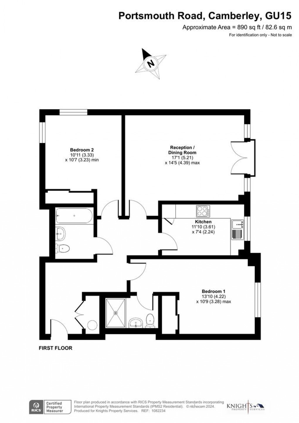 Floorplan for Portsmouth Road, Camberley