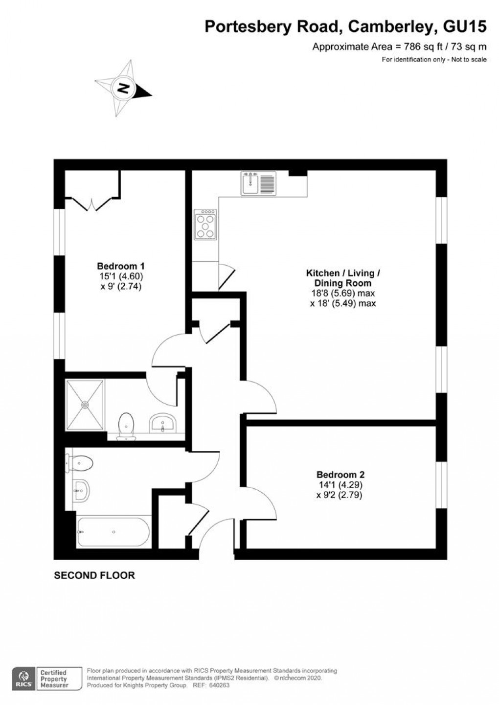 Floorplan for Raleigh House, Portesbery Road, Camberley