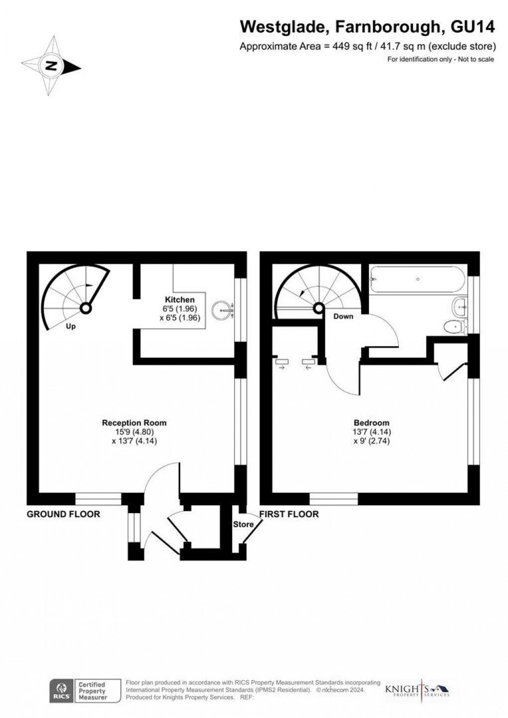 Floorplan for Westglade, Farnborough