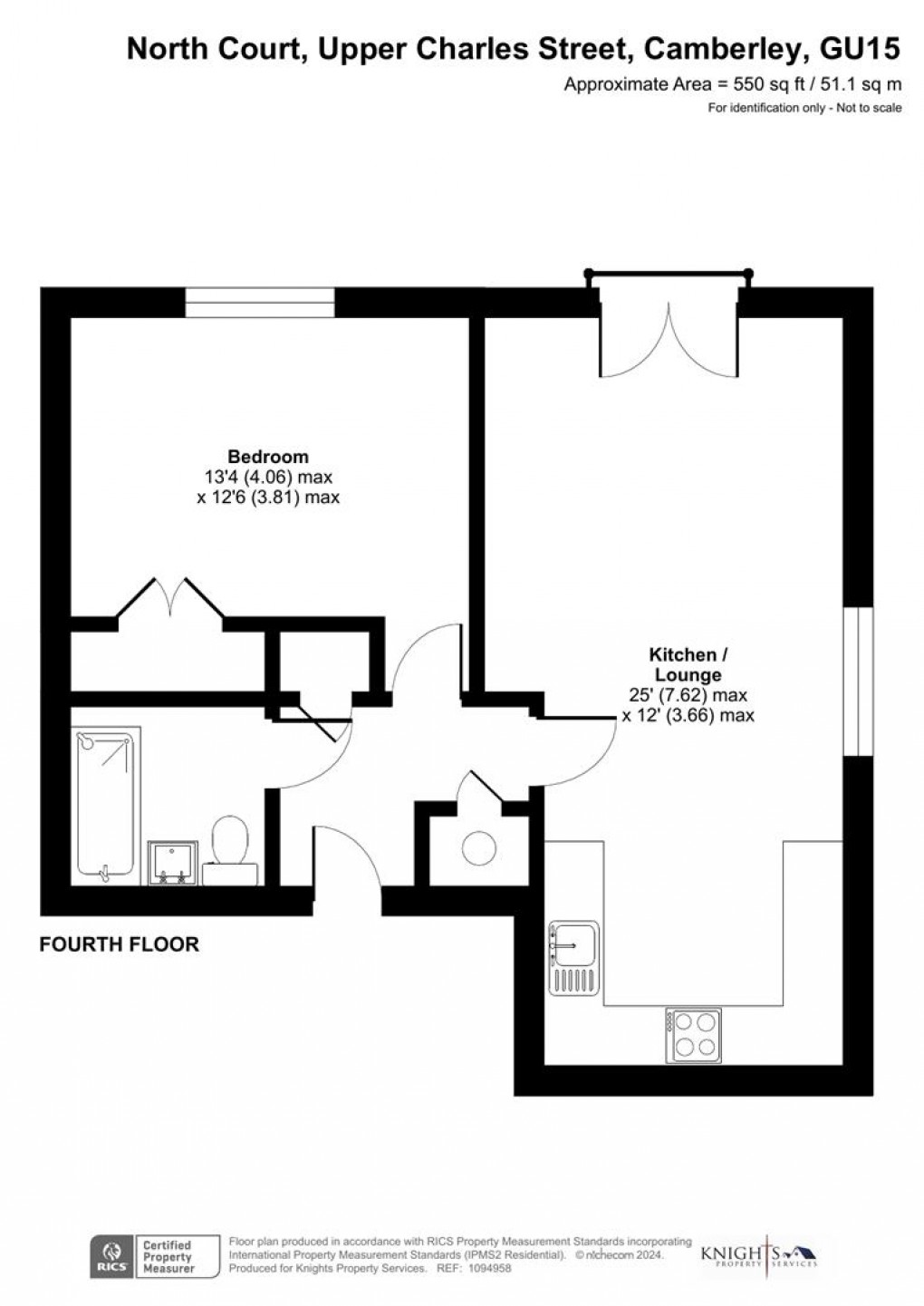 Floorplan for North Court, Camberley