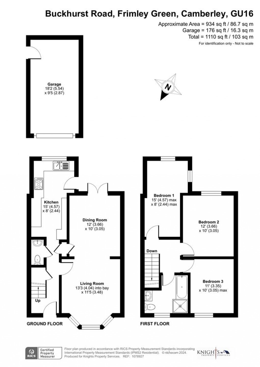 Floorplan for Buckhurst Road, Frimley Green, Camberley