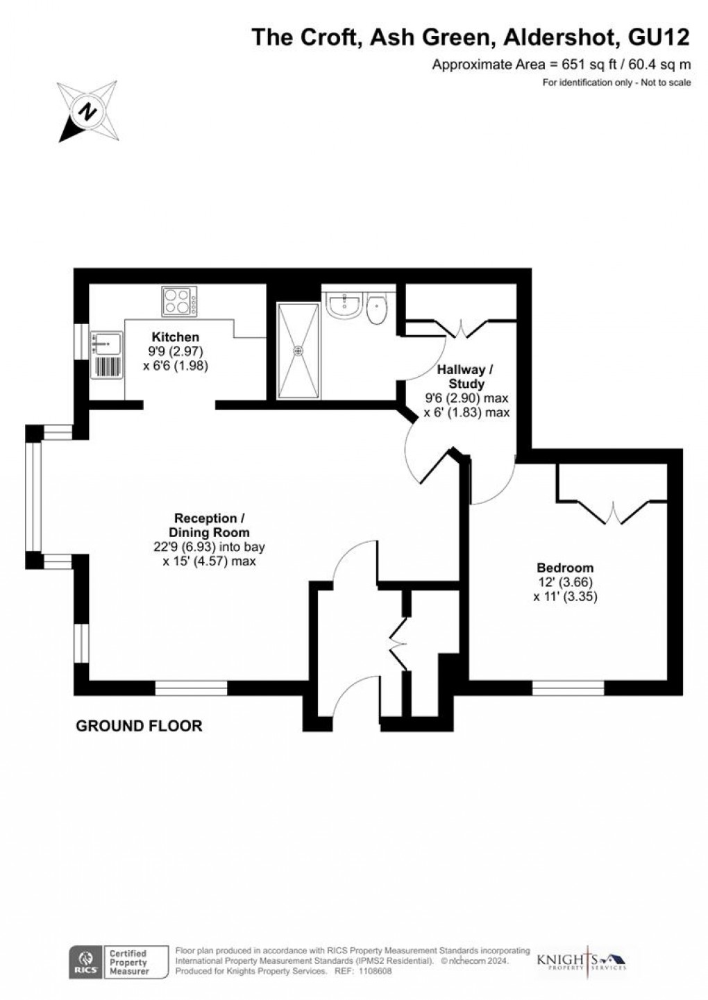 Floorplan for The Croft, Ash Green, Aldershot