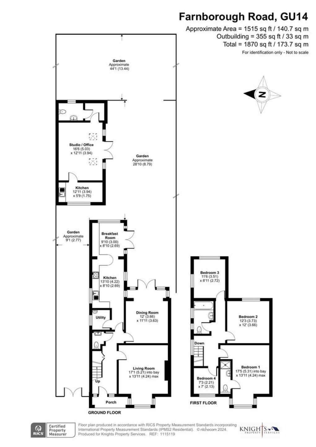Floorplan for Farnborough Road, Farnborough