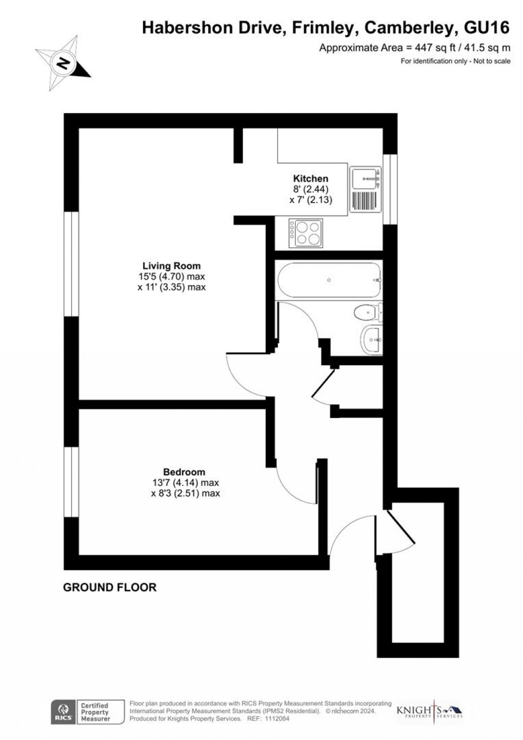 Floorplan for Habershon Drive, Frimley, Camberley