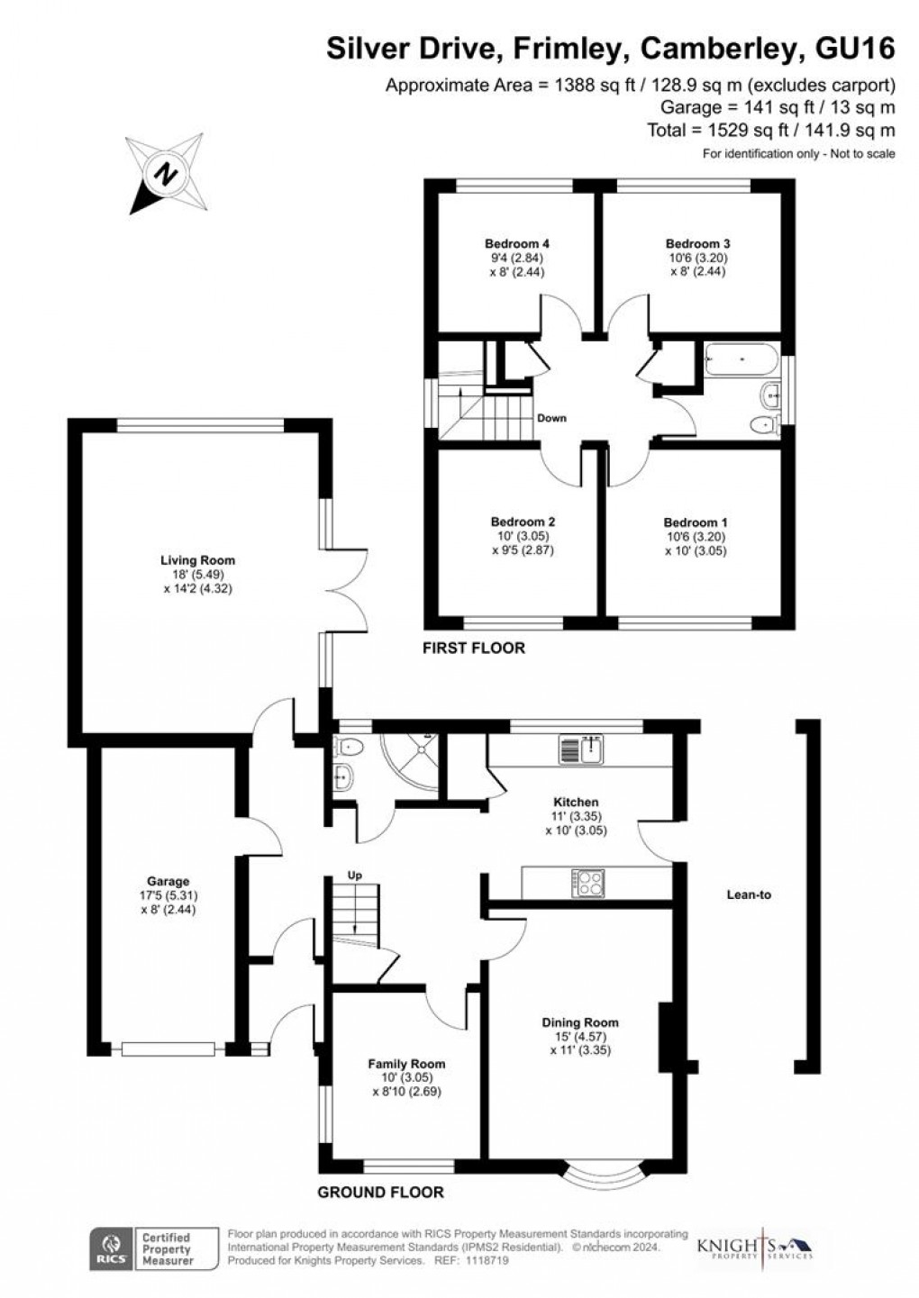 Floorplan for Silver Drive, Frimley, Camberley
