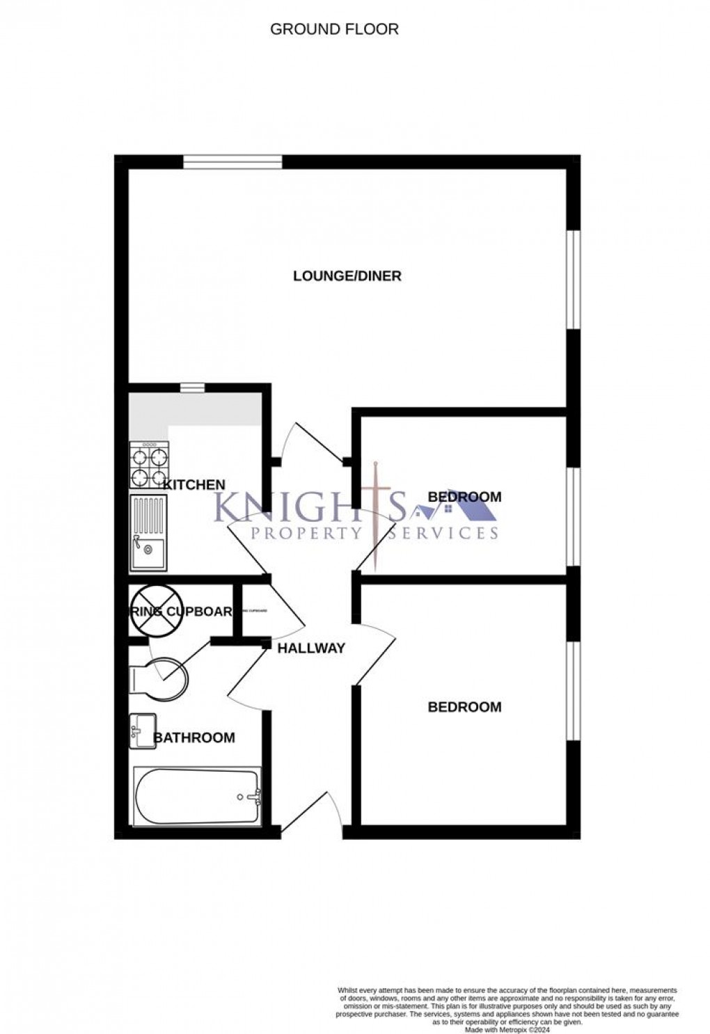 Floorplan for Alexandra Avenue, Camberley