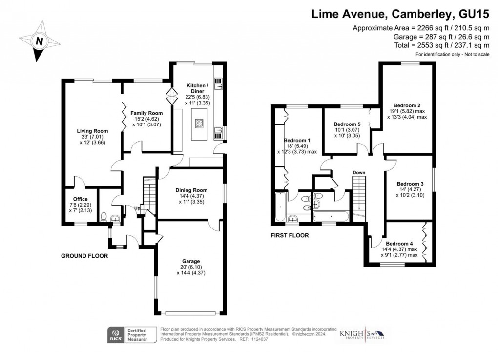 Floorplan for Lime Avenue, Camberley