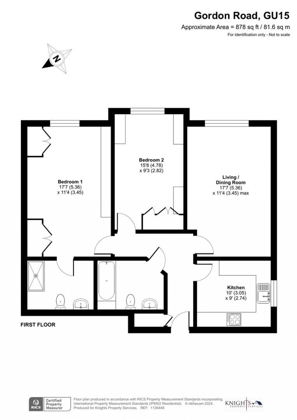 Floorplan for Gordon Road, Camberley