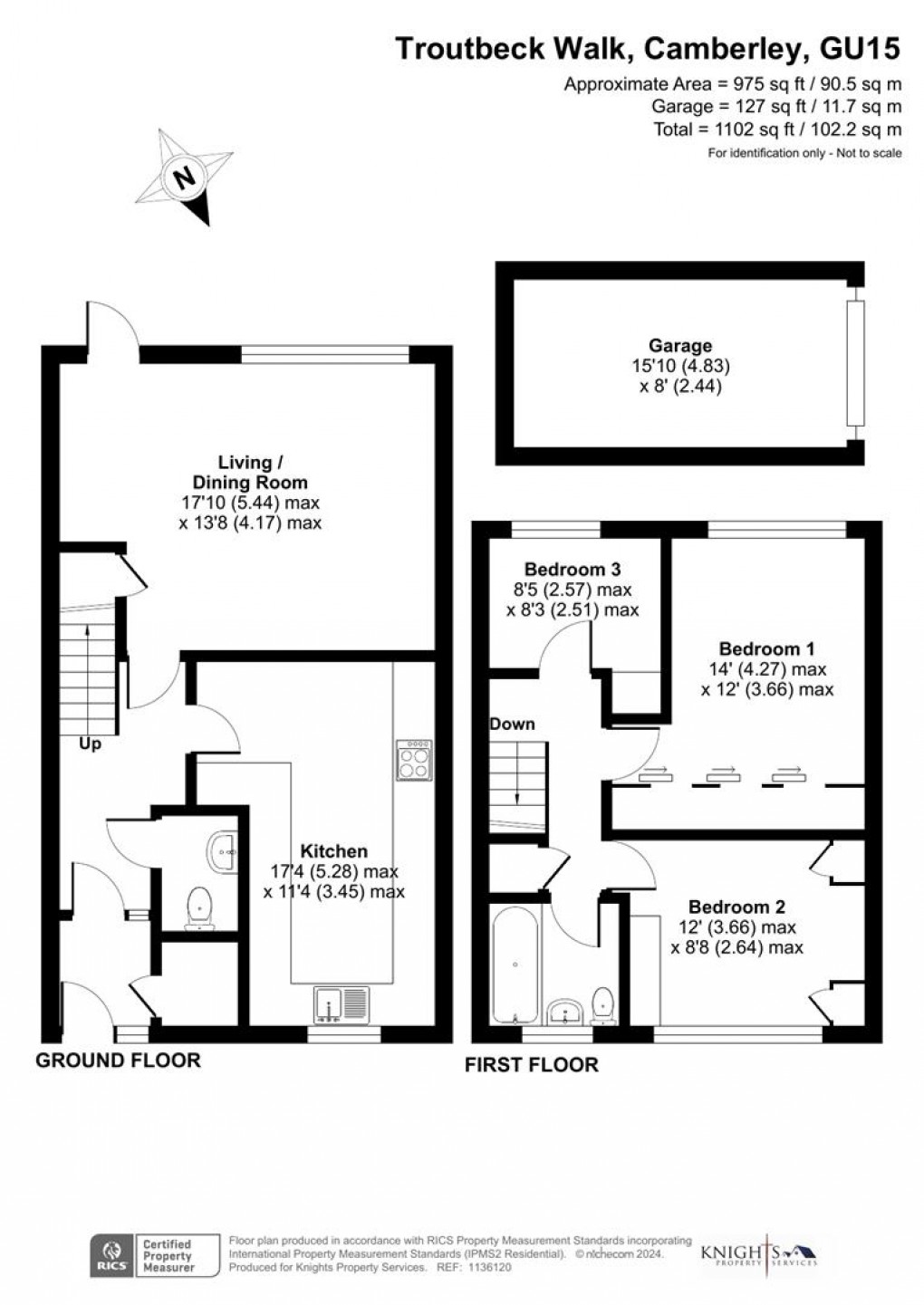 Floorplan for Troutbeck Walk, Camberley