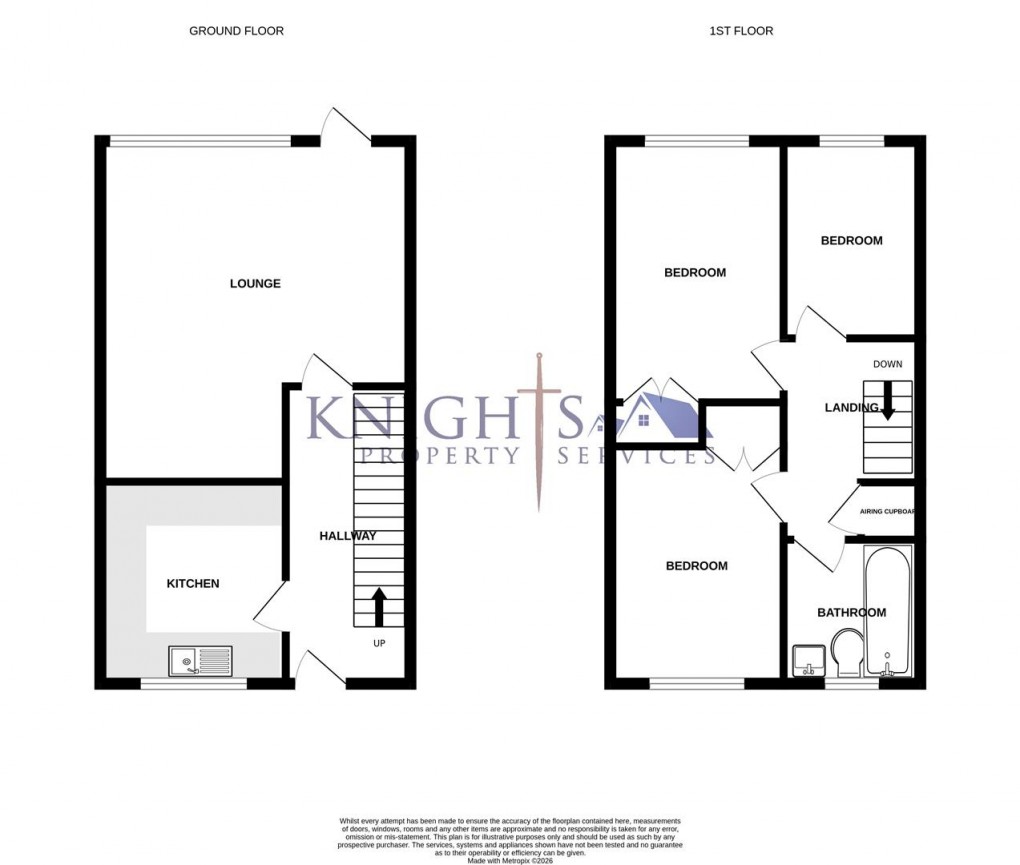 Floorplan for Hartford Rise, Camberley
