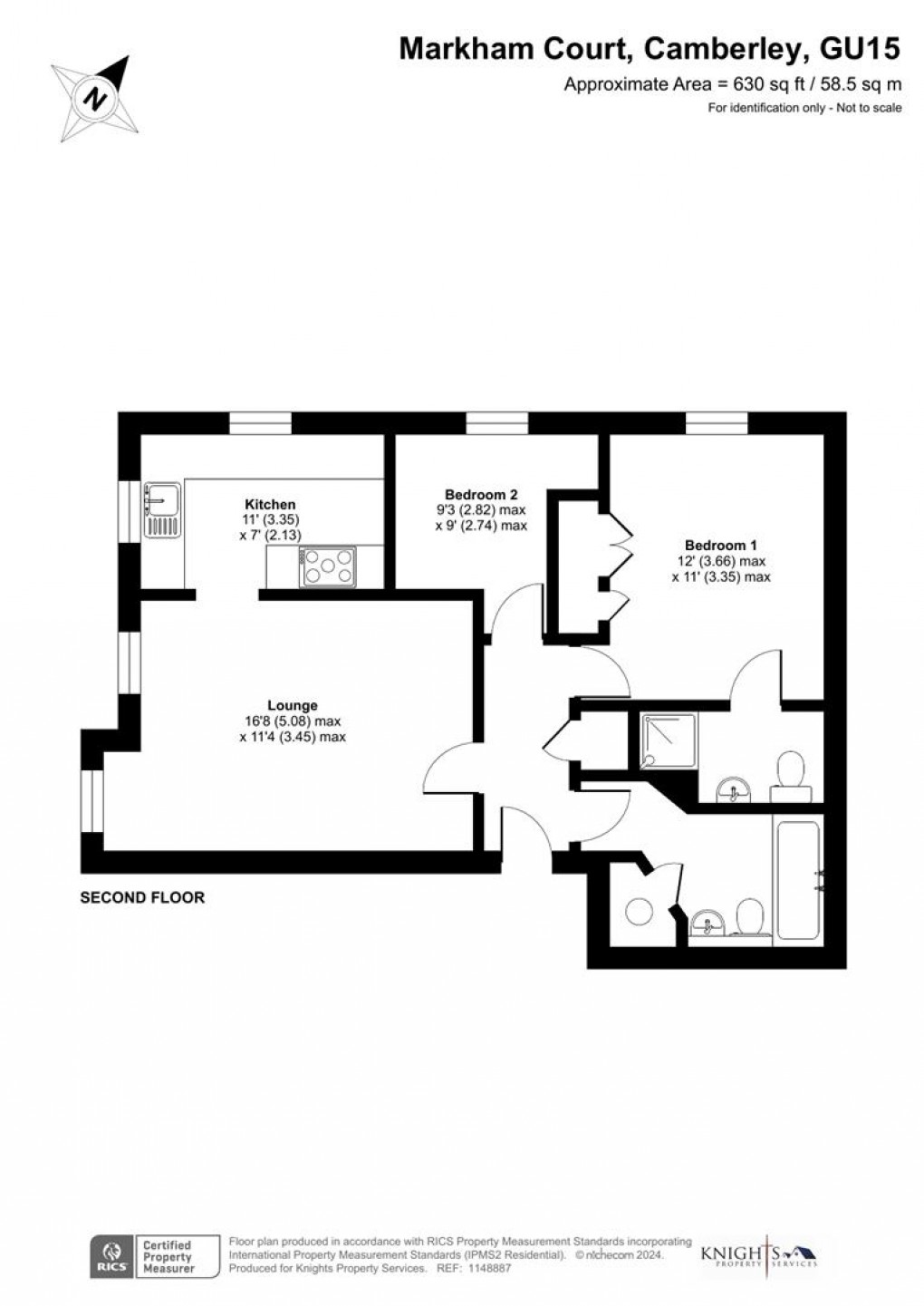 Floorplan for Markham Court, Camberley